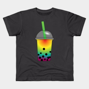 Gay Boba (Green Straw) Kids T-Shirt